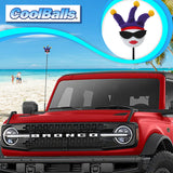 Coolballs Jesterette Car Antenna Topper - Thin Antenna Fit