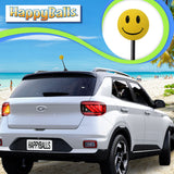 HappyBalls Happy Smiley Face Car Antenna Ball (Yellow)