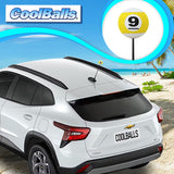 Coolballs Nine 9-Ball Billiards Pool Car Antenna Ball - Thin Antenna Fit