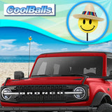 Coolballs Happy Amigo Mexican Sombrero Hat Car Antenna Topper - Thin Antenna Fit