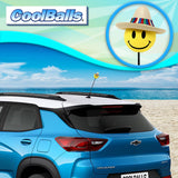 Coolballs Happy Amigo Mexican Sombrero Hat Car Antenna Topper - Thin Antenna Fit
