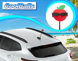 Coolballs Apple w/ Sunglasses Car Antenna Topper - Thin Antenna Fit