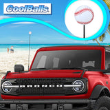 Coolballs Cool Baseball Car Antenna Topper - Thin Antenna Fit