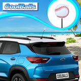 Coolballs Cool Baseball Car Antenna Topper - Thin Antenna Fit