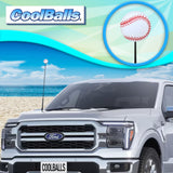 Coolballs Cool Baseball Car Antenna Topper - Thin Antenna Fit