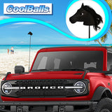 Coolballs Black Horse Car Antenna Topper