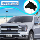 Coolballs Black Horse Car Antenna Topper