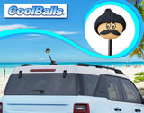 Coolballs Cool Dude Black Beanie Hat Antenna Topper - Thick Fat Antenna Fit