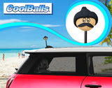 Coolballs Cool Dude Black Beanie Hat Antenna Topper - Thick Fat Antenna Fit