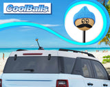 Coolballs Cool Dude Blue Beanie Hat Antenna Topper - Thick Fat Antenna Fit