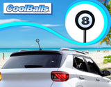 Coolballs Cool 8 Ball Pool Billiards Antenna Topper - Thick Fat Antenna Fit