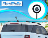 Coolballs Cool 8 Ball Pool Billiards Antenna Topper - Thick Fat Antenna Fit
