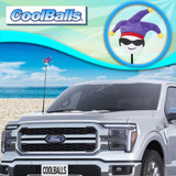 Coolballs Cool Jester Car Antenna Topper - Thin Antenna Fit