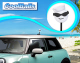 Coolballs Cool Navy Car Antenna Topper - Thick Antenna Fit