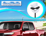 Coolballs Cool Navy Car Antenna Topper - Thick Antenna Fit