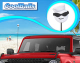 Coolballs Cool Navy Car Antenna Topper - Thin Antenna Fit