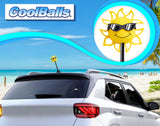 Coolballs California Sunshine Car Antenna Topper (B&W Shades) - Thick Antenna Fit