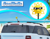 Coolballs California Sunshine Car Antenna Topper (B&W Shades) - Thick Antenna Fit