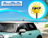 Coolballs California Sunshine Car Antenna Topper (B&W Shades) - Thick Antenna Fit