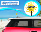 Coolballs California Sunshine Car Antenna Topper (B&W Shades) - Thick Antenna Fit