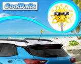 Coolballs California Sunshine Car Antenna Topper (B&W Shades) - Thin Antenna Fit