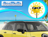 Coolballs California Sunshine Car Antenna Topper (B&W Shades) - Thin Antenna Fit