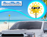 Coolballs California Sunshine Car Antenna Topper (B&W Shades) - Thin Antenna Fit