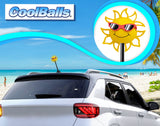 Coolballs California Sunshine Car Antenna Topper (Red Shades) - Thick Fat Antenna Fit