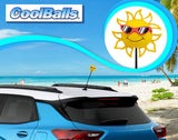 Coolballs California Sunshine Car Antenna Topper (Orange Shades) - Thin Antenna Fit