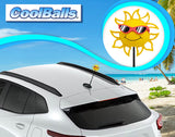 Coolballs California Sunshine Car Antenna Topper (Orange Shades) - Thin Antenna Fit