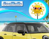 Coolballs California Sunshine Car Antenna Topper (Orange Shades) - Thin Antenna Fit