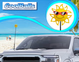 Coolballs California Sunshine Car Antenna Topper (Orange Shades) - Thin Antenna Fit