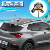 Coolballs Cool Dude Blue Bandana Car Antenna Topper - Thin Antenna Fit