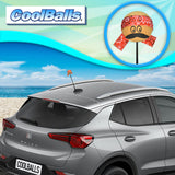 Coolballs Cool Dude Red Bandana Car Antenna Topper - Thin Antenna Fit