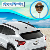 Coolballs Football Fan with Sunglasses Antenna Topper - Thin Antenna Fit