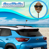 Coolballs Football Fan with Sunglasses Antenna Topper - Thin Antenna Fit