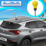 Coolballs "Bright One" Yellow Light Bulb Car Antenna Topper - Thin Antenna Fit