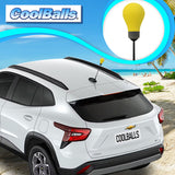Coolballs "Bright One" Yellow Light Bulb Car Antenna Topper - Thin Antenna Fit
