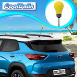 Coolballs "Bright One" Yellow Light Bulb Car Antenna Topper - Thin Antenna Fit