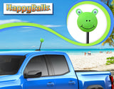*New* HappyBalls Cute Frog Froggy Antenna Topper - Thick Fat Antenna Fit