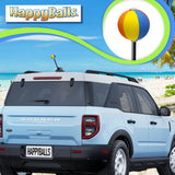 HappyBalls Summer Fun Beach Ball Car Antenna Ball - Thick Antenna Fit