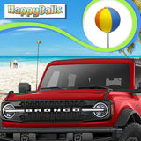 HappyBalls Summer Fun Beach Ball Car Antenna Ball - Thin Antenna Fit
