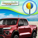 HappyBalls Summer Fun Beach Ball Car Antenna Ball - Thick Antenna Fit
