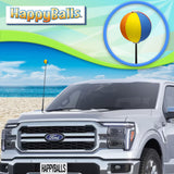 HappyBalls Summer Fun Beach Ball Car Antenna Ball - Thin Antenna Fit