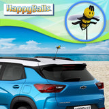 HappyBalls Happy Bee Car Antenna Topper - Thin Antenna Fit