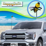 HappyBalls Happy Bee Car Antenna Topper - Thin Antenna Fit