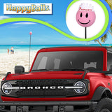 HappyBalls Pink Princess Car Antenna Topper - Thin Antenna Fit