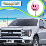 HappyBalls Pink Princess Car Antenna Topper - Thin Antenna Fit