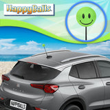..Tenna Tops Happy Smiley Face Car Antenna Topper (Green) - Thin Antenna Fit
