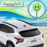 ..Tenna Tops Happy Smiley Face Car Antenna Topper (Green) - Thin Antenna Fit